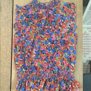 JCrew Floral Peplum Blouse